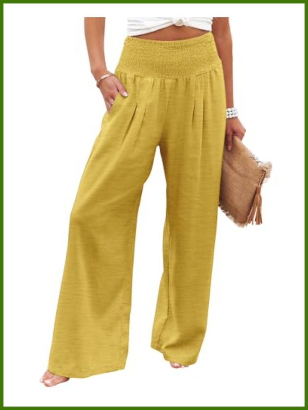 High Waisted Wide Leg Palazzo Lounge Pants Pockets